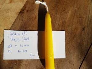 Bienenwachskerze S1 - Bougie en circe d'abeille - sapin de Noël
