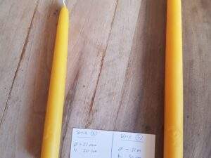 Bienenwachskerze S2 - Bougie en circe d'abeille