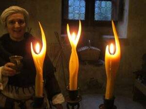 Bienenwachskerze S11 - Bougie en circe d'abeille - grand ange