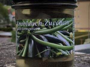 laktofermentierte Knoblauch-Zucchetti 200g